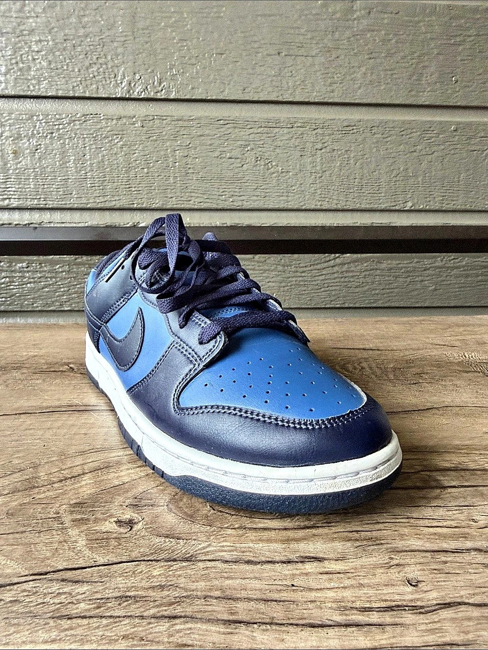 Nike Dunk Low-Top Mystic Men’s Sneakers Blue & White US 12